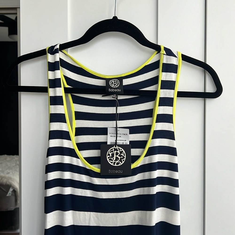 Bobeau striped maxi dress XS